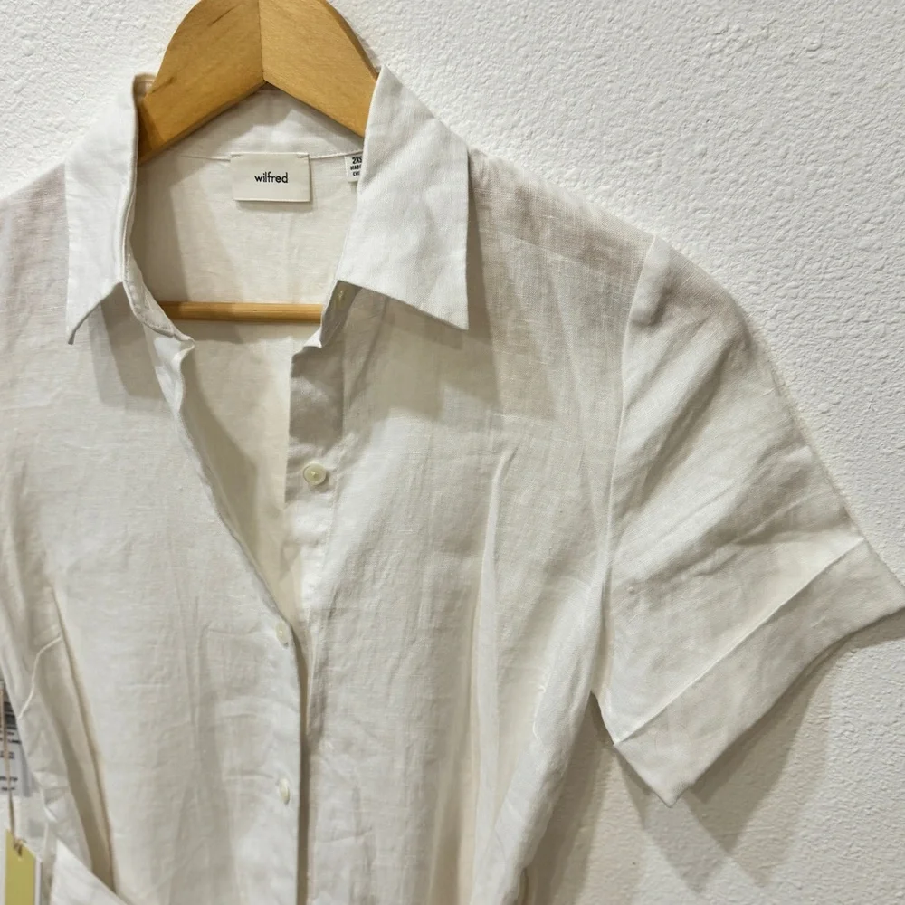 Aritzia Wilfred White Eleta Linen Maxi Dress - Picture 5 of 15